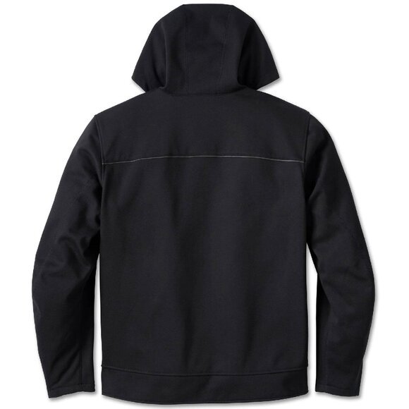 Harley-Davidson Size M Men's Deflector Hooded Riding Fleece Jacket, Black - Picture 3 of 13